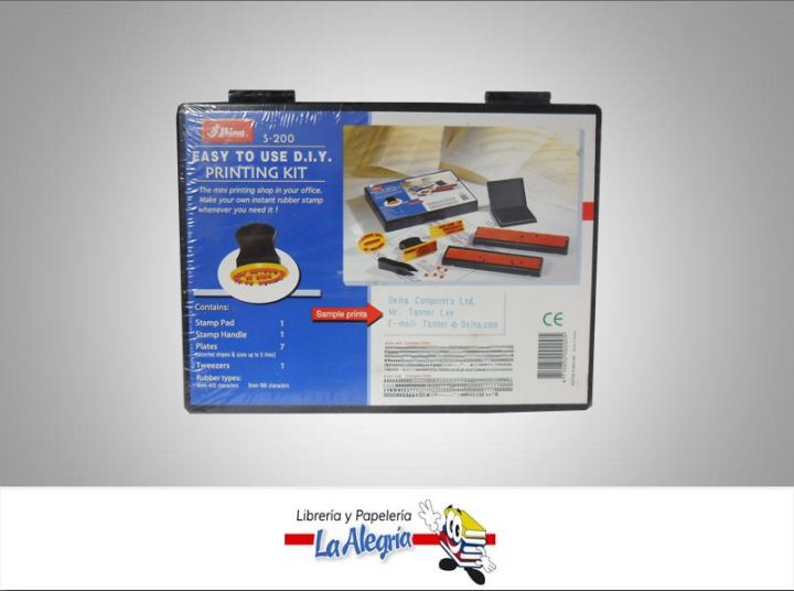SELLO KIT IMPRENTILLA MARCA SHINY   