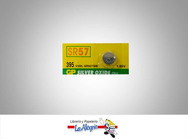 PILA DE BOTON SR57 ALCALINA 1,55V UND MARCA GP   