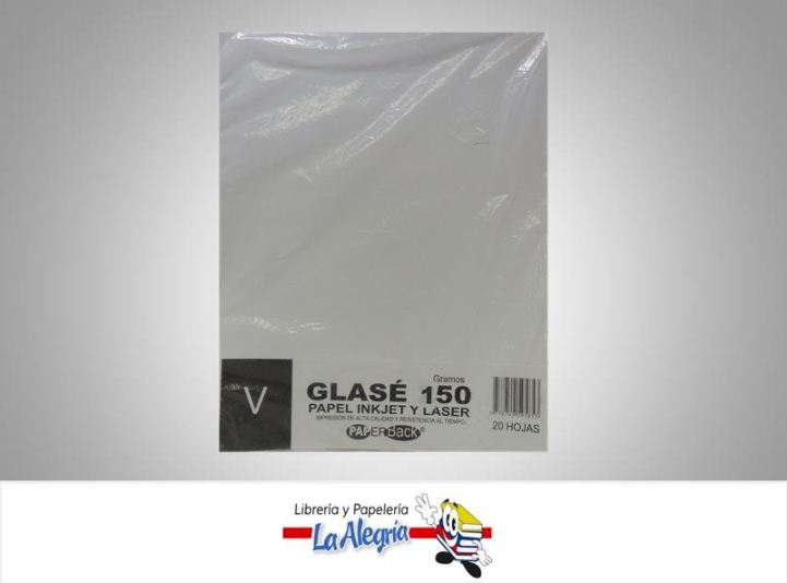 PAPEL GLASSE 150G 20H CARTA MARCA PAPERBACK   