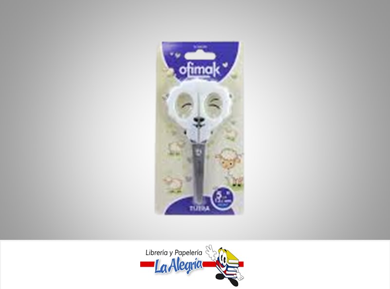 TIJERA ESCOLAR 5 1/4'' OVEJA BL287 MARCA OFIMAK   