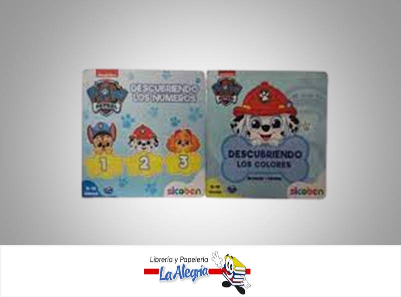 DESCUBRIENDO PAW PATROL; NUMEROS Y COLOR  TEMATICA APRENDIZAJE AUTOR NICKELODEON EDITORIAL INGLES/ESPAÑOL
