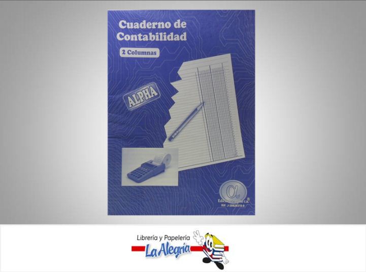 CUADERNO DE CONTABILIDAD 2 COL 48 PAG MARCA ALPHA   