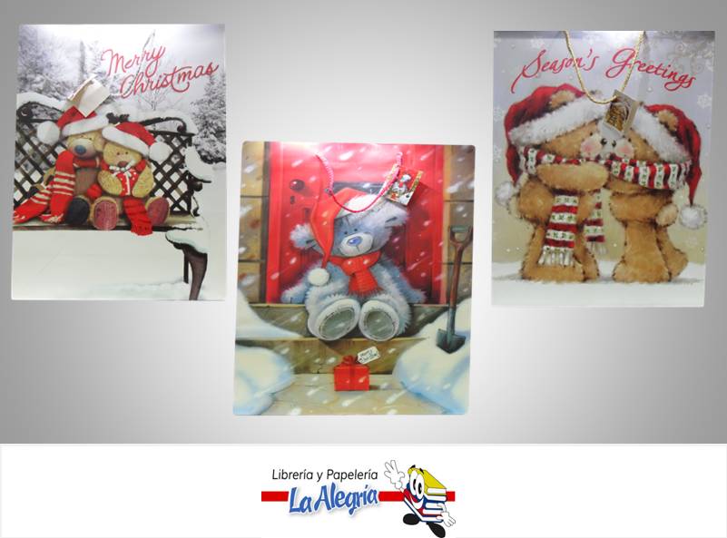 BOLSA DE REGALO NAVIDAD 45,5X32,5 MARCA FLOMO   
