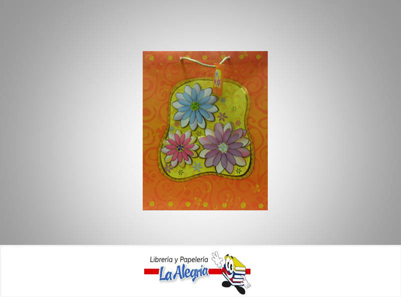 BOLSA DE REGALO 3D 35X28CM T/OCACION MARCA FLOMO   