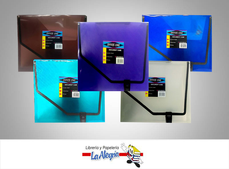 MALETIN PLASTICO C/ASA CARTA F/3233HD-1 MARCA OFFICE LINE   