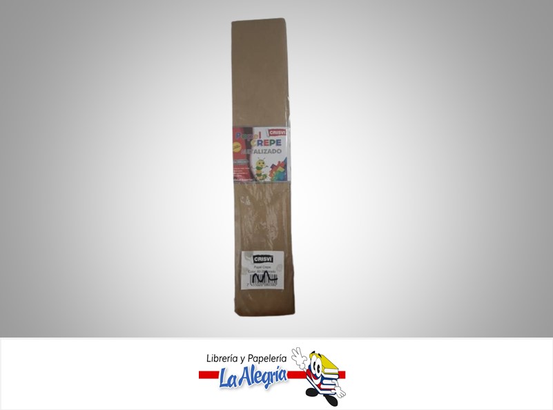 PAPEL CREPE 50X200CM METALIZADO DORADO MARCA CRISVI