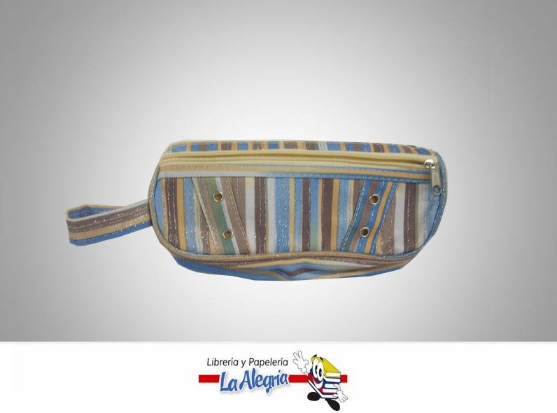 CARTUCHERA CON 2 CIERRES ESCARCHADA 19,5X8CM MARCA OFFICE LINE