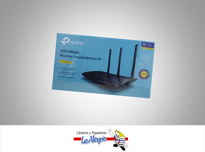 ROUTER INALAMBRICO 450MBPS 3 ANTE WR940N MARCA TP-LINK   