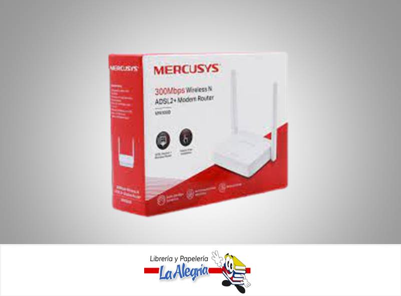 ROUTER INALAMBRICO 300MBPS 2 ANTENAS MW3 MARCA MERCUSYS   