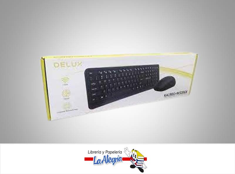 TECLADO Y MOUSE OFFICE KA193G+M322GX MARCA DELUX   