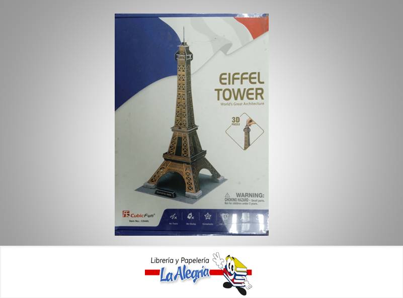 ROMPECABEZA 3D EIFFEL TOWER 39 PZA MARCA CUBICFUN   