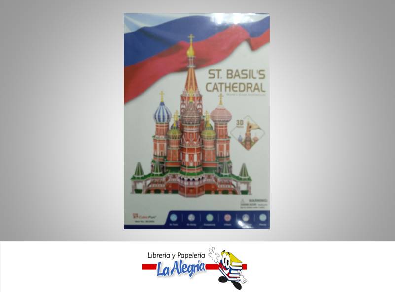 ROMPECABEZA 3D ST BASILS CATHEDRAL 184 P MARCA CUBICFUN   