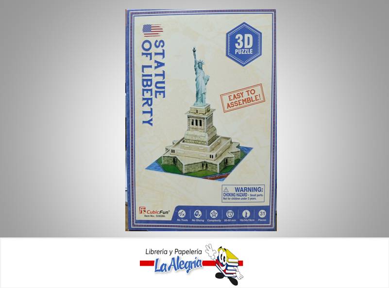 ROMPECABEZA 3D STATUE OF LIBERTY 31 PZA    