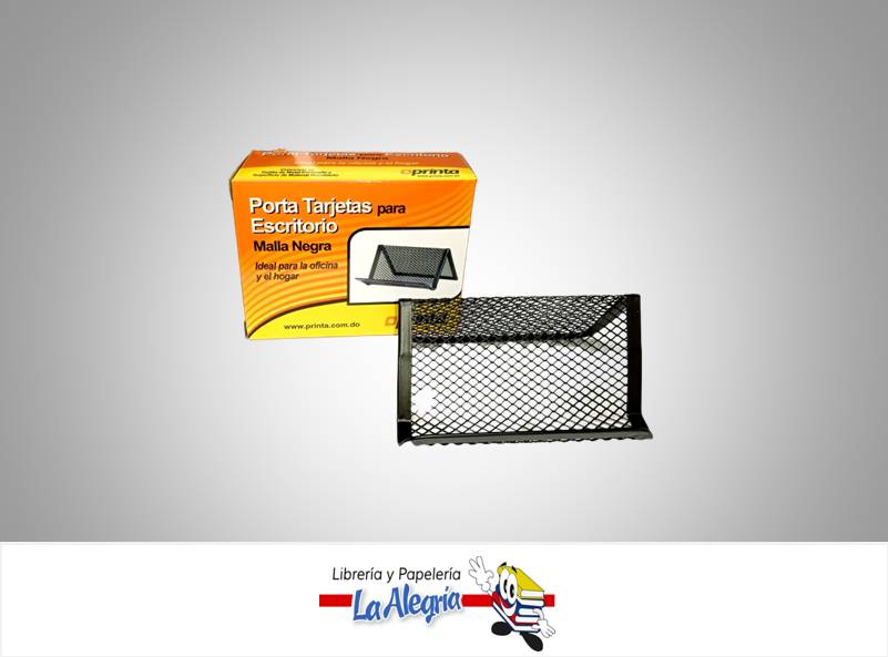 PORTA TARJETA ESCRITORIO MALLA NEGRA MARCA PRINTA   