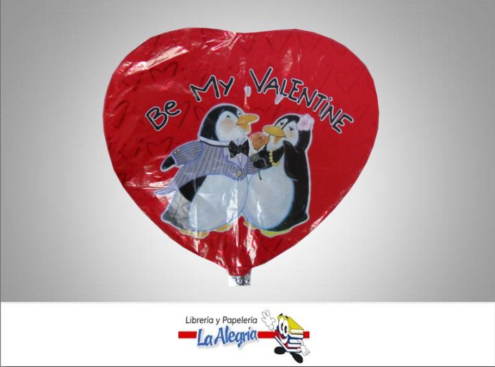 GLOBO FOIL BE MY VALENTINE 18 UND MARCA CLASSIC   