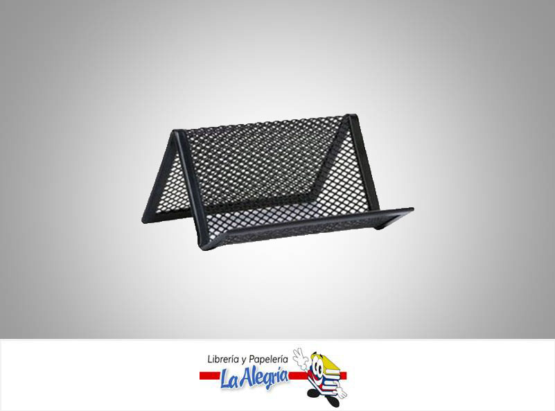 PORTA TARJETA DE MALLA 10X6CM NEGRO MARCA OFIART