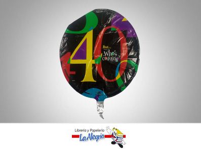 GLOBO FOIL 18 BUT!WHO'S COUNTING?40 UND MARCA PARTY EXPRESS   