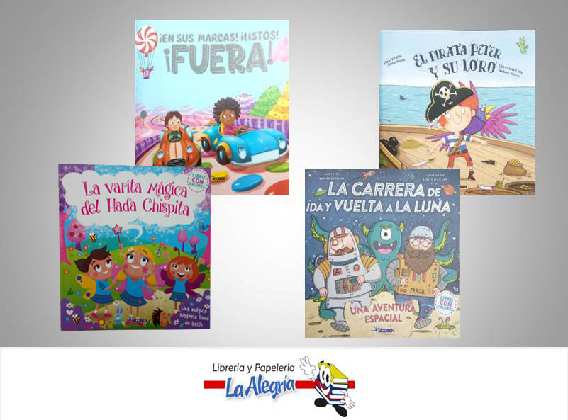 COLECCION SUEÑA EN GRANDE 4 TITULOS TEMATICA INFANTIL MARCA SICOBEN