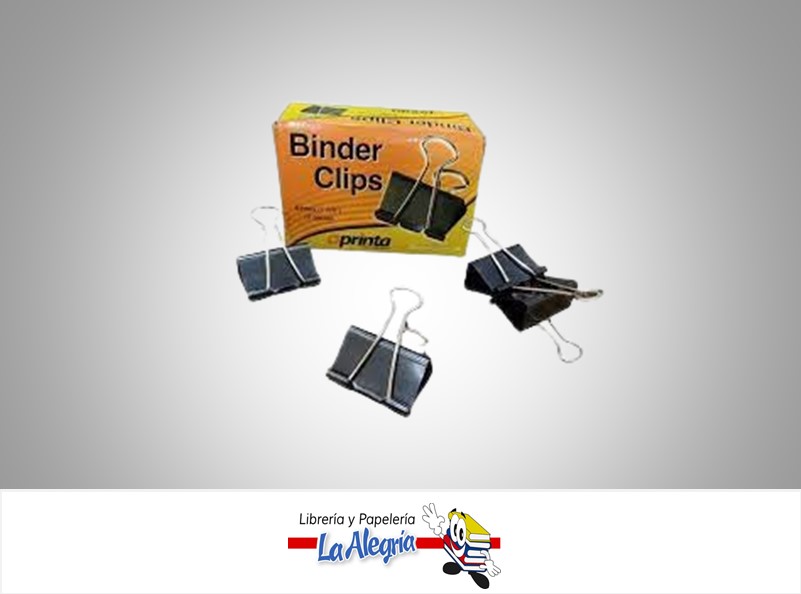 BINDER CLIPS 25 MM MARCA PRINTA   