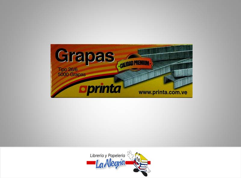 GRAPA LISA 26/6 5000 UND MARCA PRINTA