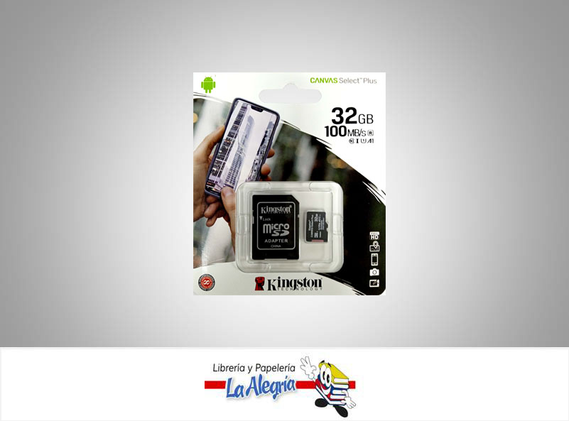 MEMORIA MICRO SD 32GB C/ADAPTADOR MARCA KINGSTON   