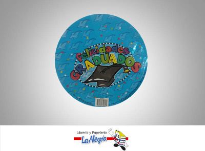GLOBO FOIL 10 FELICIDADES GRADUADOS UND MARCA KALEIDOSCOPE   