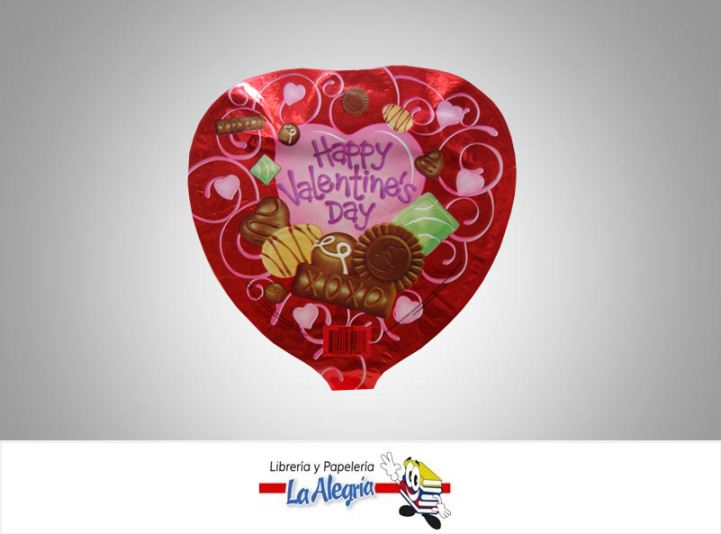 GLOBO FOIL HAPPY VALENTINES DAY 10 UND MARCA KALEIDOSCOPE   