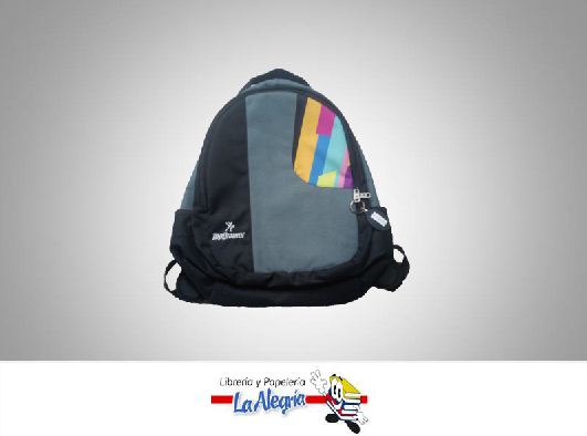 MORRAL ESCOLAR GRIS/NEGRO MARCA TOP DRAWER   
