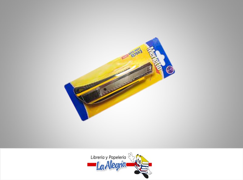 EXACTO RETRACTIL PLASTICO 18 MM UND MARCA MERLETTO