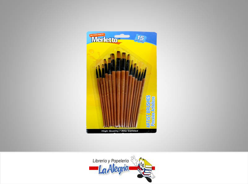 PINCELSET 15 PZ MERLETTO ROYAL PQ MARCA MERLETTO