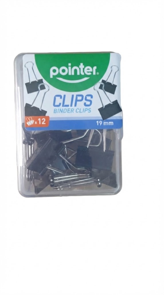BINDER CLIP19MM 12 UND BXDC-19MM-B MARCA POINTER