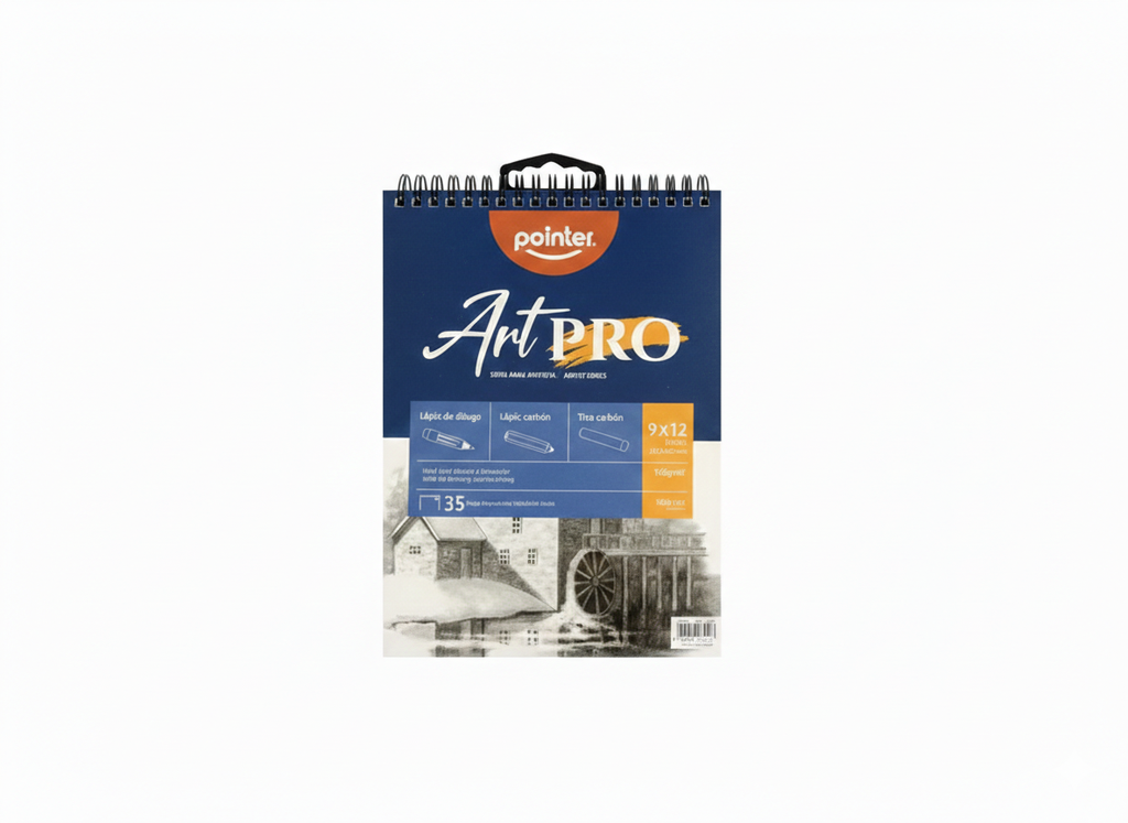 BLOCK DIBUJO ART PRO ESPIRAL 22.6X30.5CM 35 HOJAS DBSK-160-912 160G/M2 MARCA POINTER