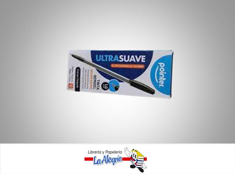 BOLIGRAFO SEMIGEL ULTRA SUAVE 1.0MM NEGRO UND BP-5010-N MARCA POINTER