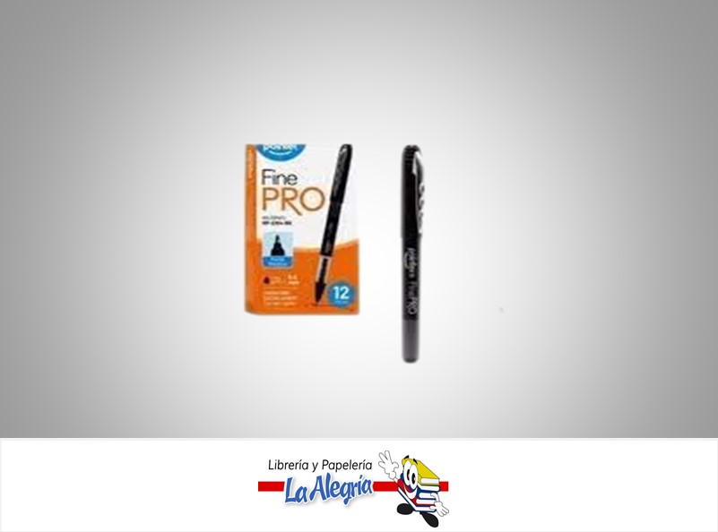 BOLIGRAFO FINE PRO EXTRA SUAVE 0.5MM RP2104BK MM NEGRO UN MARCA POINTER
