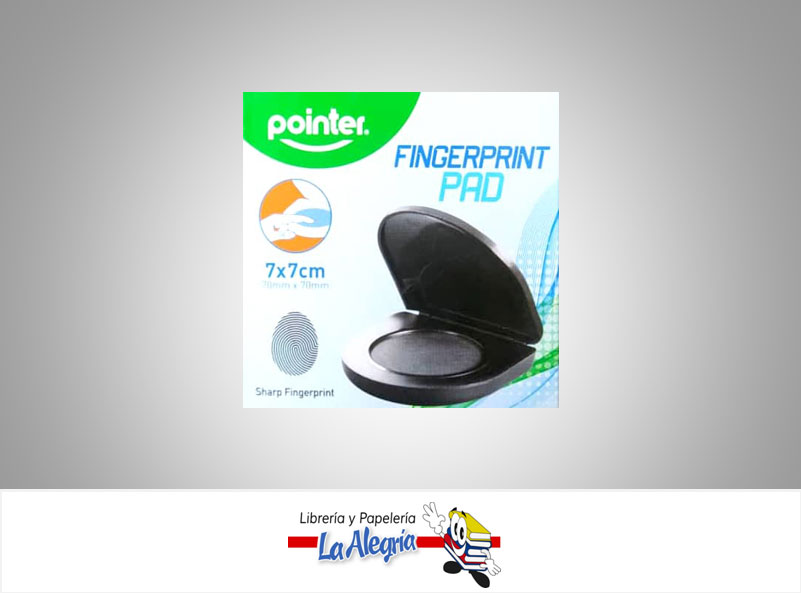 ALMOHADILLA DACTILAR FINGER PRINT ATS125 7X7CM MARCA POINTER
