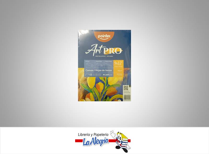 BLOCK DIBUJO CANVA 280GR 22,8X32,5CM 8H MARCA POINTER   