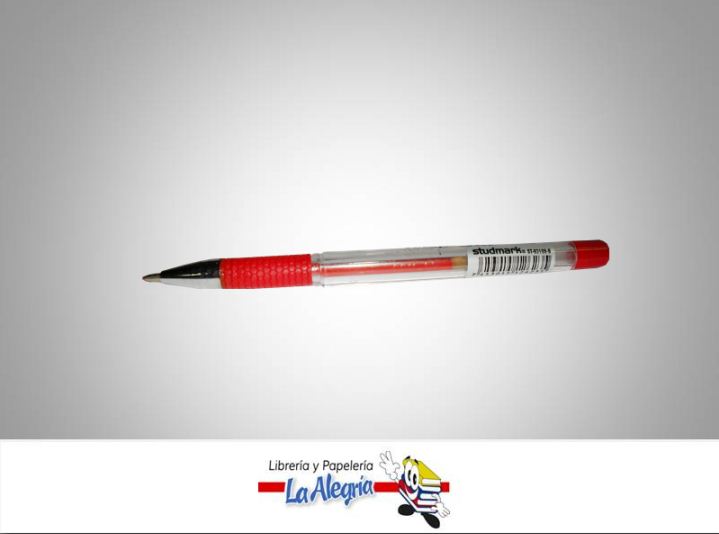 BOLIGRAFO GEL 0.8MMC/TAPA ROJO UND MARCA STUDMARK   