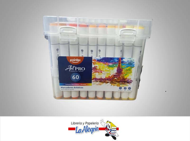 MARCADORES ARTISTICOS MEZCLABLES X 60 TONOS VARIADOS MARCA POINTER