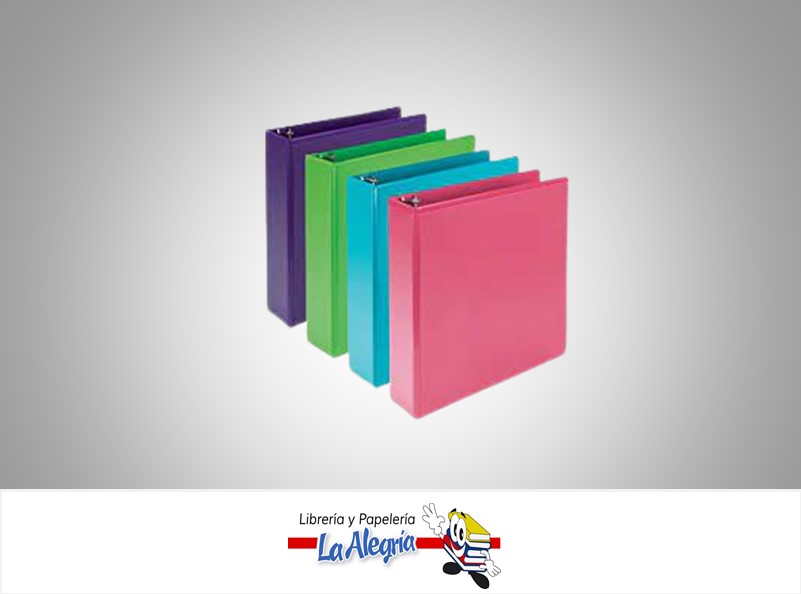 CARPETA 3 AROS 1 1/2" CARTA NEON MARCA POINTER FL1-38-1-5