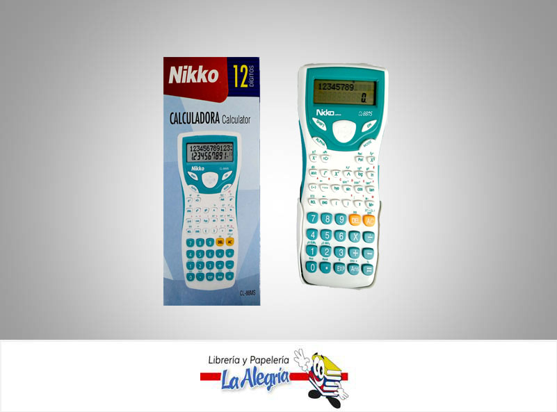 CALCULADORA CIENTIFICA 12 DIG CL88MS MARCA NIKKO   