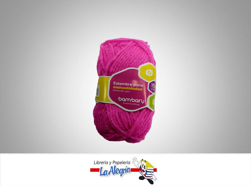 ESTAMBRE ESCOLAR 15 GR ROSA NEON UND MARCA BAMBARY   