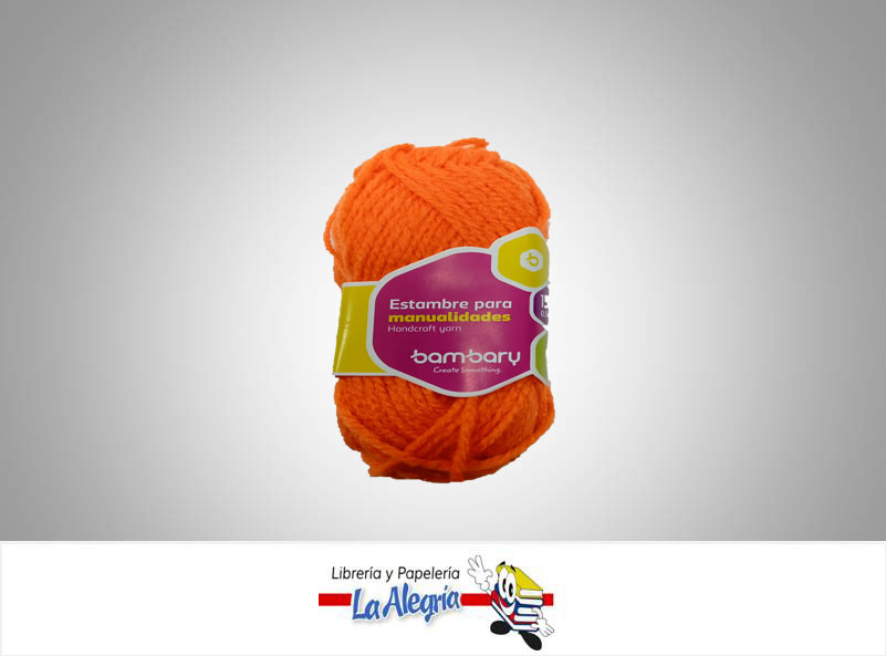 ESTAMBRE ESCOLAR 15 GR NARANJA NEON UND MARCA BAMBARY   