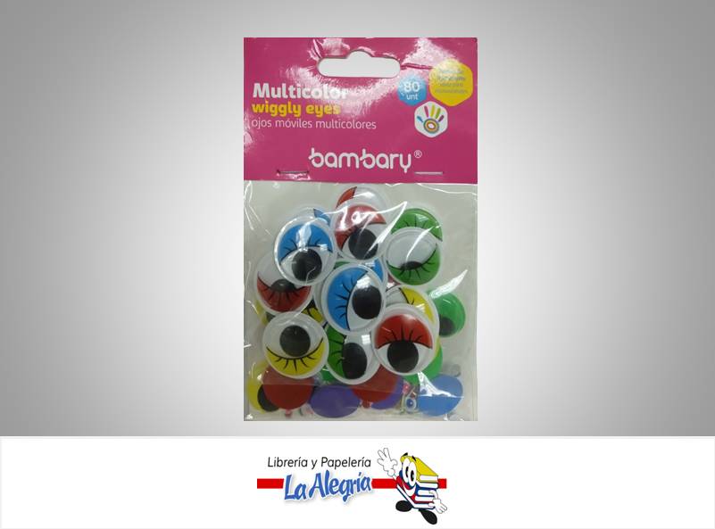 OJO LOCO 390-1001/002 PAQUETE DE DIFERENTES MODELOS  Y TAMAÑOS MARCA BAMBARY