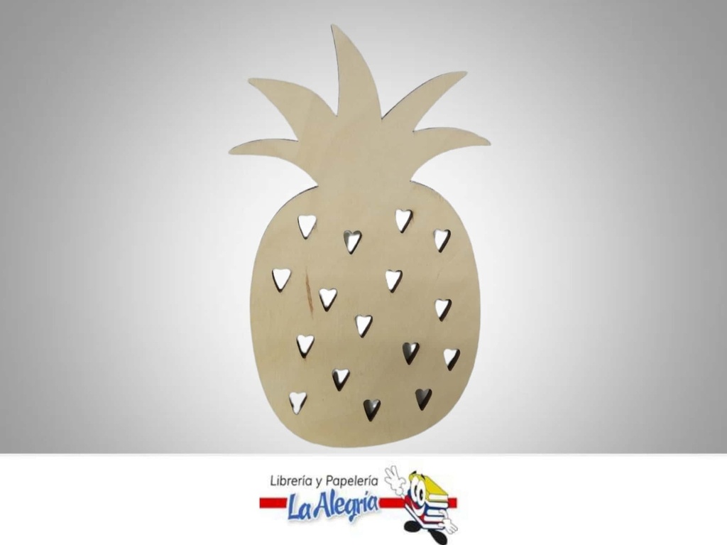 FIGURA PIÑA MADERA MARCA BAMBARY