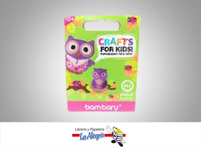 KIT DE MANUALIDADES CREAR BUHO MARCA BAMBARY   