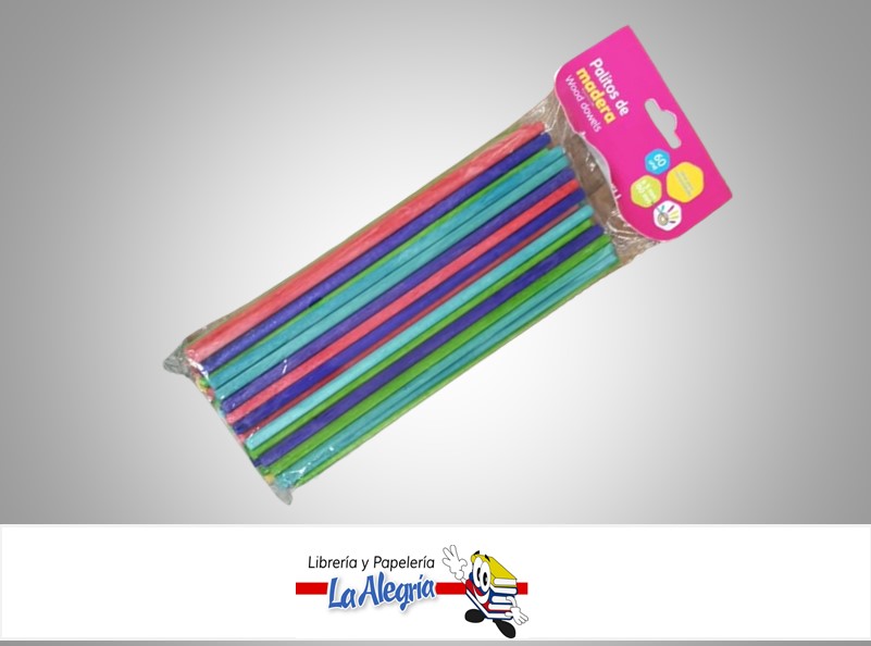 PALITO MADERA 150X0,5MM NATURAL MARCA BAMBARY   