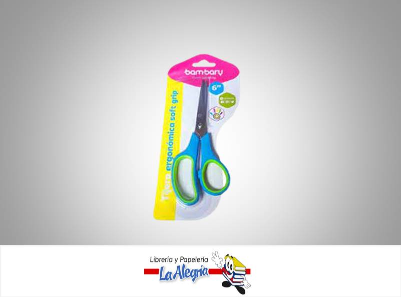 TIJERA AGARRE SUAVE 6" MARCA BAMBARY