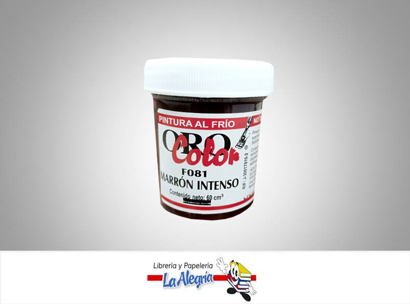 PINTURA AL FRIO F081 60CC MARRON INTENSO    