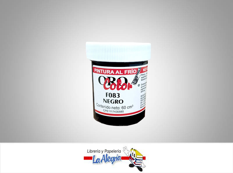 PINTURA AL FRIO 60CC F083 NEGRO MARCA ORO COLOR