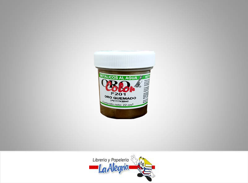 METALICO AL AGUA 22CC F201 ORO QUEMADO MARCA ORO COLOR   